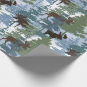 Winterwaldmoose Geschenkpapier (Ecke)