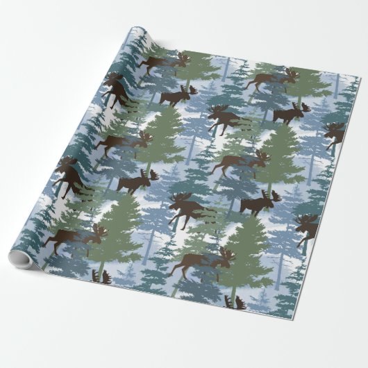 Winterwaldmoose Geschenkpapier (Ungerollt)