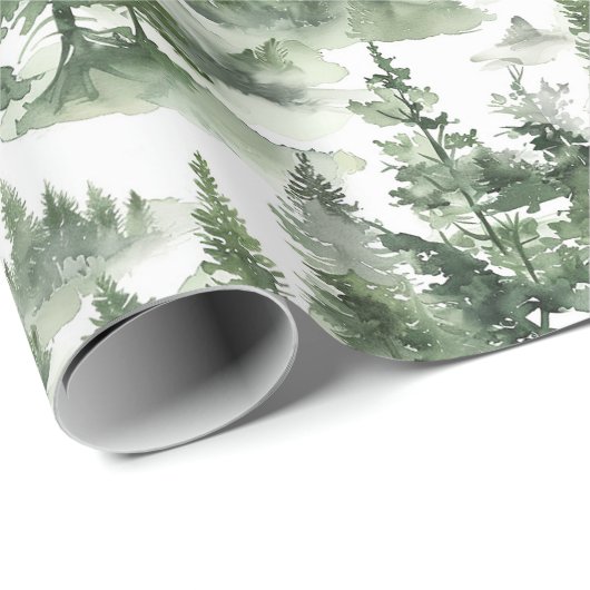 Winterwaldmuster Geschenkpapier (Rolleneckpunkt)