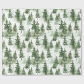 Winterwaldmuster Geschenkpapier (Flach)