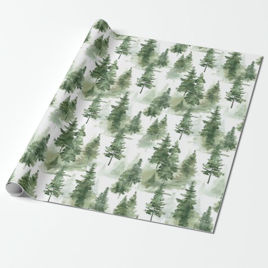 Winterwaldmuster Geschenkpapier (Ungerollt)