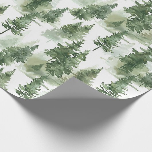 Winterwaldmuster Geschenkpapier (Ecke)