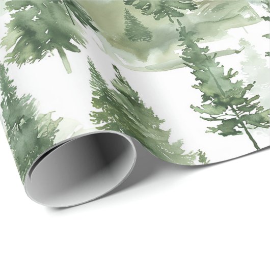 Winterwaldmuster Geschenkpapier (Rolleneckpunkt)