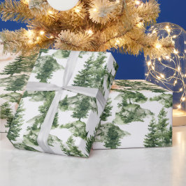 Winterwaldmuster Geschenkpapier