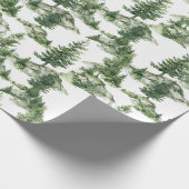 Winterwaldmuster Geschenkpapier (Ecke)