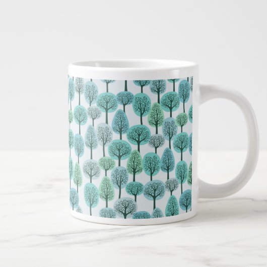 Winterwaldmuster Jumbo-Tasse (Rechts)