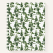 Winterwaldmuster Notizblock (Vorderseite)