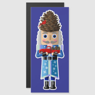 Winterwaldnahrungsmittel mit wenig Rotem LKW Magnetkarte