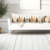 Winterwaldneutralmonogramm Seitenschläferkissen