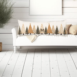 Winterwaldneutralmonogramm Seitenschläferkissen