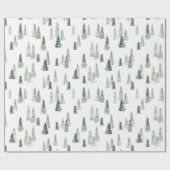 Winterwaldpapier Geschenkpapier (Flach)