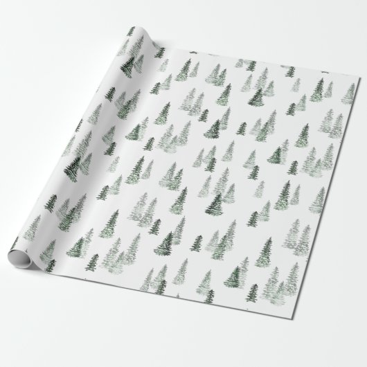 Winterwaldpapier Geschenkpapier (Ungerollt)