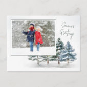 Winterwaldsaison - Foto der Grüße Feiertagspostkarte (Vorderseite)