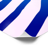 Winterwaldschatten - Blaue Minimalnatur Poster (Ecke)