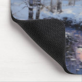 Winterwaldsonne Mousepad (Ecke)
