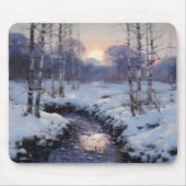 Winterwaldsonne Mousepad (Vorne)