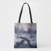 Winterwaldsonne Tasche (Vorderseite)