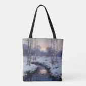 Winterwaldsonne Tasche (Rückseite)