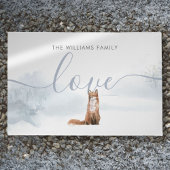 Winterwaldszene Fußmatte