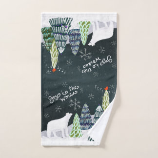 Winterwaldszene Handtuch