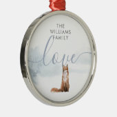 Winterwaldszene Ornament Aus Metall (Rechts)