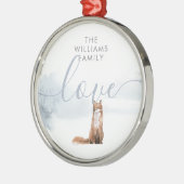 Winterwaldszene Ornament Aus Metall (Links)