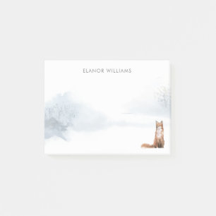 Winterwaldszene Post-it Klebezettel