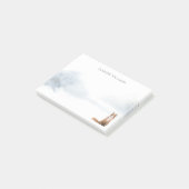 Winterwaldszene Post-it Klebezettel (angewinkelt)