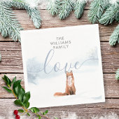 Winterwaldszene Serviette