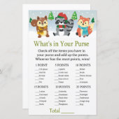 Winterwaldtier Was ist in deinem Handtaschenspiel? (Vorne/Hinten)