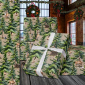 Winterwaldtiere erste Schneekraft Geschenkpapier