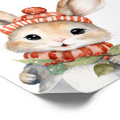 Winterwaldtiere Geburtstagsgeschenk Poster (Ecke)