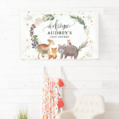 Winterwaldtiere Landschaft Willkommen Banner (Insitu)