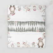 Winterwaldtiere - Zehnte Platzkarte (Außenseite Aufgefaltet)