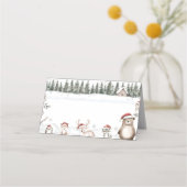 Winterwaldtiere - Zehnte Platzkarte (Vorderseite)