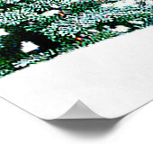 Winterwaldurlaub Begrüßungszeichen Poster (Ecke)