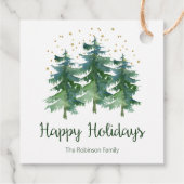 Winterwaldurlaub Geschenkanhänger (Rückseite)