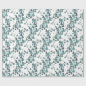 Winterwaldurlaub in Aquarellbad Geschenkpapier (Flach)