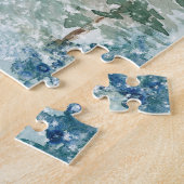 Winterwaldwald Hirsch Puzzle (Seite)