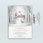 Winterwaldwald Hirschdusche Einladung