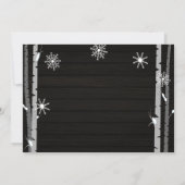 Winterwaldwald Kinderdusche Einladung (Rückseite)