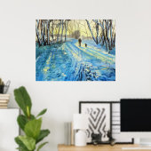 Winterwaldwanderung "Wir zwei" Poster (Heimbüro)