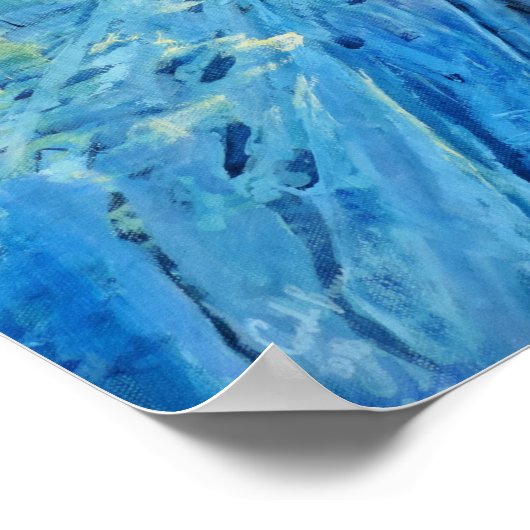 Winterwaldwanderung "Wir zwei" Poster (Ecke)