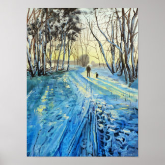 Winterwaldwanderung "Wir zwei" Poster