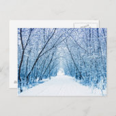 Winterwaldweg Postkarte (Vorne/Hinten)