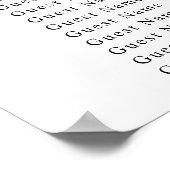 Winterwaldwonderland mit Hirschplakette Poster (Ecke)