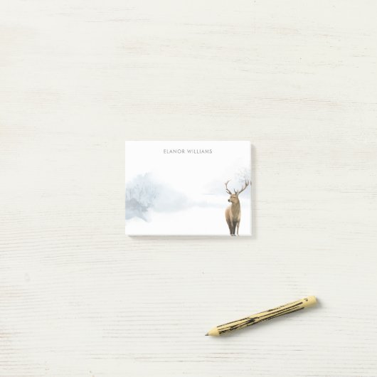 Winterwaldzstag Post-it Klebezettel (Auf Schreibtisch)