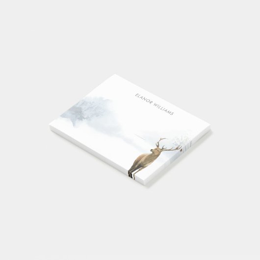 Winterwaldzstag Post-it Klebezettel (angewinkelt)