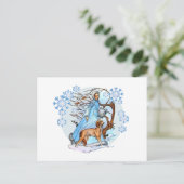 Winterwanderkarte Postkarte (Stehend Vorderseite)