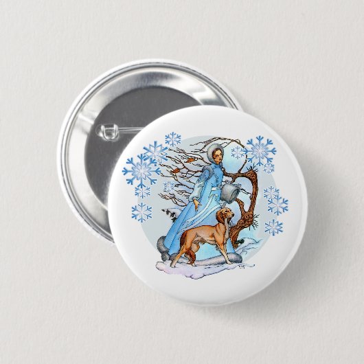 Winterwanderknopf Button (Vorne & Hinten)